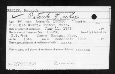1928 > FEELEY, Patrick