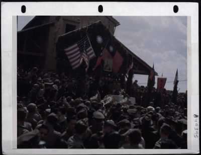 General > Through An Interperter, Gen, Lewis A. Pick Thanks The Cheering Crowds Forthe Warm Reception Given Him And The 1St Convoy Over The Stillwell Road.  23 Days After Leaving Ledo, Assam, The Historic Convoy Reached Kunming, China.