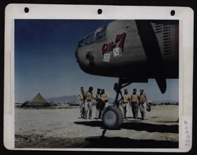 Thumbnail for ␀ > North American B-25 Crew Ready For Take-Off From A Base In North Africa.