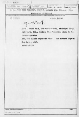 Old German Files, 1909-21 > John Emil Berquist (#8000-145227)