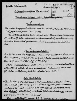 Thumbnail for Chapter 3 - B Series Manuscripts > B-705, Advance Elements and Combat Outposts