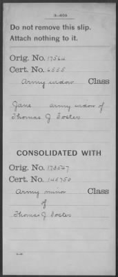 Thumbnail for Company [Blank] > Foster, Thomas J (WC6555)