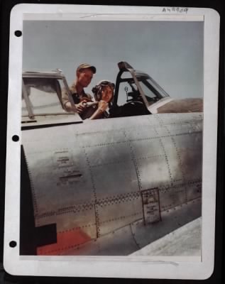 Thumbnail for ␀ > Pilot Lt. Mohawk Being Helped Into Parachute By Crew Chief. Italy.