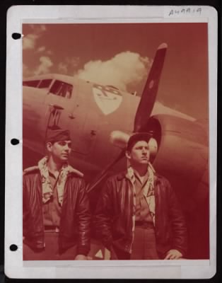 Thumbnail for ␀ > Members Of The 802Nd Air Evacuation Squadron Of The 12Th Af. They Are Left To Right, T/3 Cecil A. Philips And Joseph W. Ogburn.