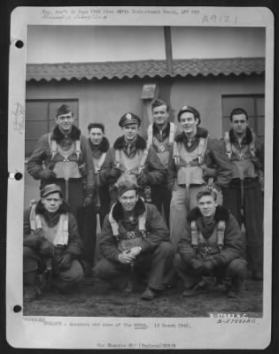 Consolidated > England - Saunders And Crew Of The 839Th.  16 March 1945.