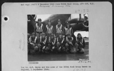 Thumbnail for Consolidated > 2Nd Lt. O.W. Hayes And His Crew Of The 385Th Bomb Group, Based In England, 1 September 1944.