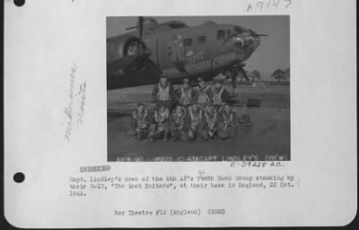 Thumbnail for Consolidated > Capt. Lindley'S Crew Of The 8Th Af'S 398Th [95Th?] Bomb Group Standing By Their B-17 '"The Zoot Suiters" At Their Base In England, 22 October 194?.