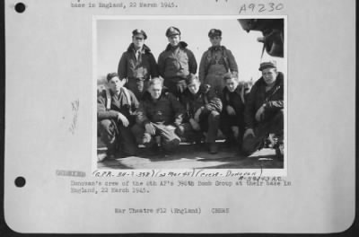 Thumbnail for Consolidated > Donovan'S Crew Of The 8Th Af'S 398Th Bomb Group At Their Base In England, 22 March 1945.