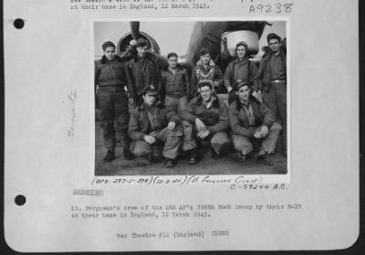 Thumbnail for Consolidated > Lt. Ferguson'S Crew Of The 8Th Af'S 398Th Bomb Group By Their B-17 At Their Base In England, 12 March 1945.