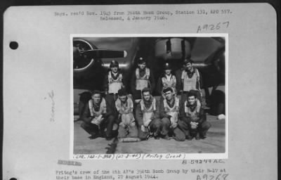 Thumbnail for Consolidated > Fritog'S Crew Of The 8Th Af'S 398Th Bomb Group By Their B-17 At Their Base In England, 27 August 1944.