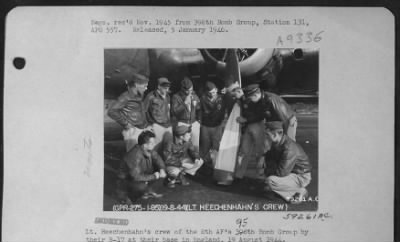 Thumbnail for Consolidated > Lt. Heechenhahn'S Crew Of The 8Th Af'S 95Th Bomb Group By Their B-17 At Their Base In England, 19 August 1944.