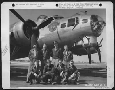 Thumbnail for Consolidated > Lt. Ward And Crew Of The 305Th Bomb Group Beside A Boeing B-17 "Flying Fortress" 'Can Do'.  18 April 1945.  England.