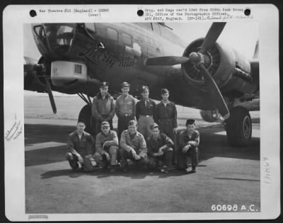 Thumbnail for Consolidated > Lt. Grow And Crew Of The 305Th Bomb Group Beside The Boeing B-17 "Flying Fortress" 'Liberty Run'.  7 May 1945, England.