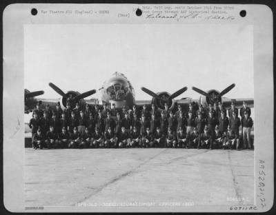 Thumbnail for Consolidated > Combat Officers Of The 358Th Bomb Squadron, 303Rd Bomb Group, In Front Of A Boeing B-17 "Flying Fortress".  England, 21 November 1944.