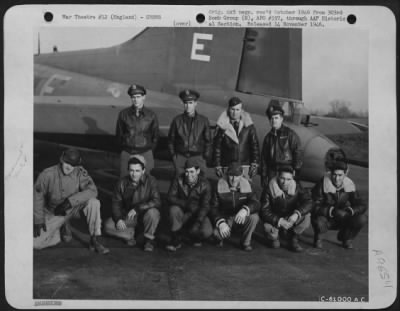 Thumbnail for Consolidated > Lt. Osborne And Crew Of The 360Th Bomb Squadron, 303Rd Bomb Group, Beside A Boeing B-17 Flying Fortress.  England, 21 November 1943.