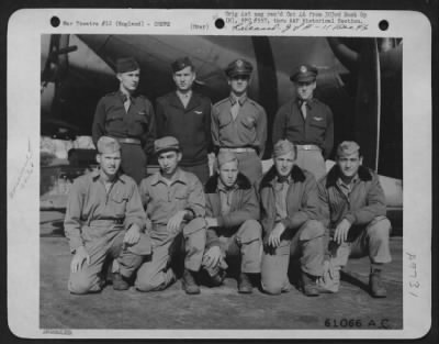 Thumbnail for Consolidated > Lt. Grisham And Crew Of The 358Th Bomb Squadron, 303Rd Bomb Group, Beside A Boeing B-17 Flying Fortress.  England, 25 August 1944.