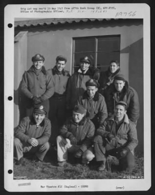 Thumbnail for Consolidated > Lt. A.C. Allard And Crew Of The 487Th Bomb Group, England.  5 January 1945.