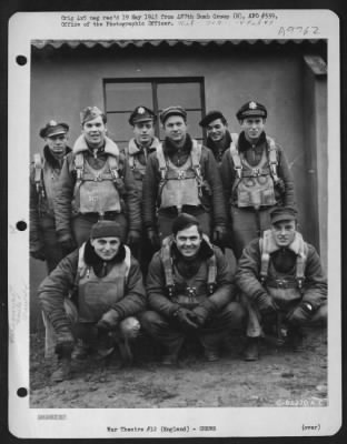 Thumbnail for Consolidated > Bennedsen And Crew Of The 487Th Bomb Group, Based In England.  7 January 1945.