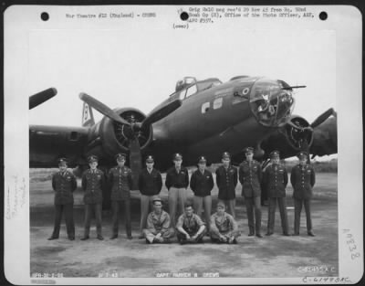 Thumbnail for Consolidated > Capt. Parker And Crew Of The 92Nd Bomb Group Beside A Boeing B-17 Flying Fortress.  England, 31 July 1943.