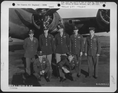 Thumbnail for Consolidated > Crew Of The 92Nd Bomb Group Beside A Boeing B-17 "Flying Fortress" After Completion Of Their 25Th Mission.  England, 8 February 1944.