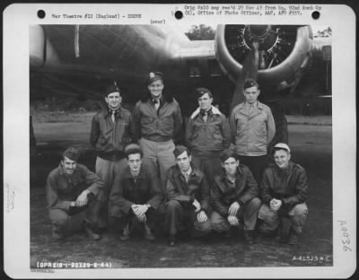 Consolidated > Crew Of The 92Nd Bomb Group Beside A Boeing B-17 Flying Fortress.  England, 29 August 1944.