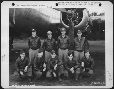 Thumbnail for Consolidated > Crew Of The 92Nd Bomb Group Beside A Boeing B-17 Flying Fortress.  England, 29 August 1944.