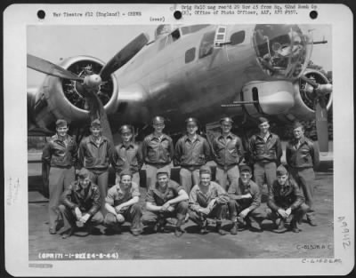 Thumbnail for Consolidated > Crew Of The 92Nd Bomb Group Beside A Boeing B-17 Flying Fortress.  England, 24 June 1944.