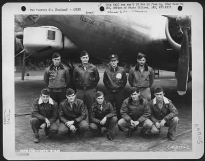 Thumbnail for Consolidated > Crew Of The 92Nd Bomb Group Beside A Boeing B-17 "Flying Fortress" "I'Ll Get By".  England, 3 September 1944.