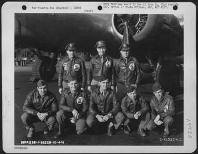 Thumbnail for Consolidated > Lt. Hafferman And Crew Of The 92Nd Bomb Group Beside A Boeing B-17 "Flying Fortress" "I'Ll Get By".  England, 28 October 1944.