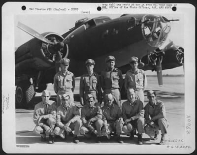 Thumbnail for Consolidated > Crew Of The 92Nd Bomb Group Beside A Boeing B-17 Flying Fortress.  England, 9 December 1943.