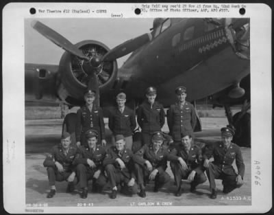 Thumbnail for Consolidated > Crew Of The 92Nd Bomb Group Beside A Boeing B-17 Flying Fortress.  England, 24 December 1943.