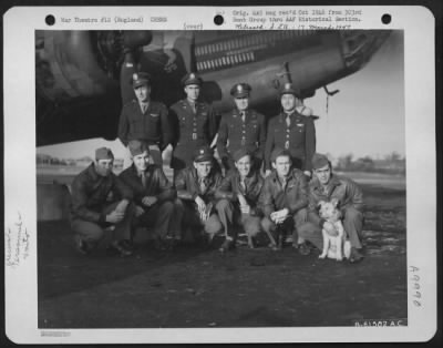 Thumbnail for Consolidated > Lt. Wise And Crew Of The 358Th Bomb Squadron, 303Rd Bomb Group, Beside A Boeing B-17 Flying Fortress.  England, 24 October 1943.