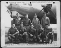 Thumbnail for Lt. Bartholomew And Lead Crew On Bombing Mission Pose In Front Of A Boeing B-17 "Flying Fortress".  360Th Bomb Squadron, 303Rd Bomb Group, England.  8 June 1944. - Page 1