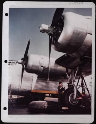 Thumbnail for General > Tire And Wheel Maintenance On A B-24, 8Th Af.