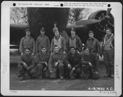 Thumbnail for Consolidated > Lead Crew On Bombing Mission To Hamm, Germany, In Front Of The Boeing B-17 Flying Fortress.  303Rd Bomb Group, England.  23 March 1944.