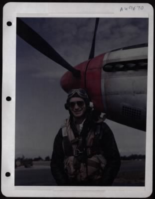 Fighter > Lt. Zack S. Sensibaugh, Decatur, Texas, Pilot Of A P-51 Of The 8Th Air Force.  England.