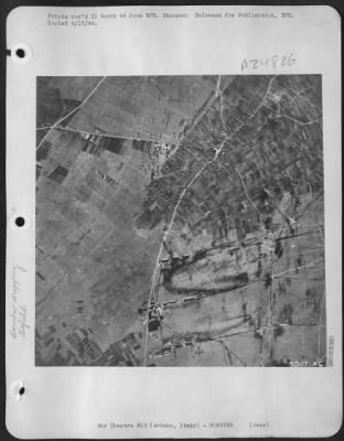 Thumbnail for Consolidated > Thousands of fragmentation bombs were loosed during this raid on Aviano Airdrome in Italy, a base for large bombers and Nazi dive bombers. This successful raid was carried out by B-17 Flying Fortresses of the 15th AAF on 28 Jan.