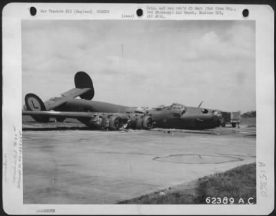 Thumbnail for Consolidated > Crash Landing Of Consolidated B-24 (A/C No. 42-52566) At Aaf Base, Attlebridge, Norfolk, England.  20 April 1944.