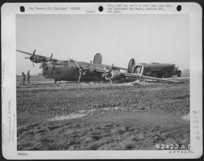 Thumbnail for Consolidated > Consolidated B-24J 'Sweat Box' After Crash Landing At Shipham, Norfolk, England.  6 November 1944.  (A/C No. 44-4007).