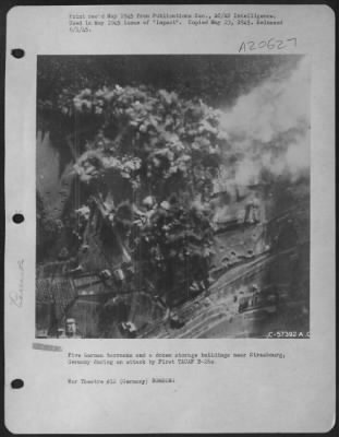 Consolidated > Five German Barracks And A Dozen Storage Buildings Near Strasbourg, Germany During An Attack By First Tacaf B-26S.