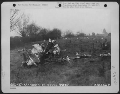 Thumbnail for Consolidated > On December 5, 1943, A Boeing B-17 Of The 401St Bomb Group, Taking Off From An 8Th Air Force Base In England For A Mission Over Enemy Occupied Territory, Was Unable To Lift Its Heavy Bomb Load And Crashed Into An Unoccupied House.  20 Minutes Later An Exp