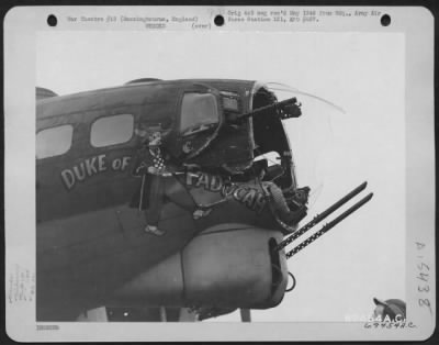 Thumbnail for Consolidated > On 30 December 1943, The Left Wing Of Boeing B-17 (A/C No. 895) Hit The Nose Of The "Flying Fortress" "Duke Of Paducah" Breaking The Plexi-Glass And Doing Other Damage.  The Damaged Aircraft Belonged To The 324Th Bomb Squadron, 91St Bomb Group, Based Near