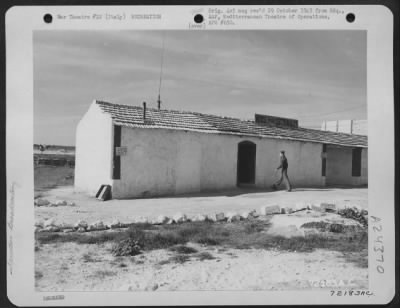 Thumbnail for Consolidated > 'The Voice Of The Cottontails' Is A Gi Built Radio Station, Which Was Housed In An Old Italian Storehouse At A Base In Southern Italy.  They Cemented The Floors And Walls Of The Building And Soundproofed The Place With Sand, Grass And Blankets.  Inside, T