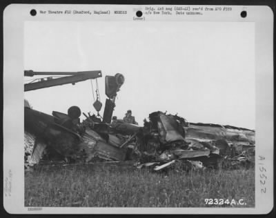 Thumbnail for Consolidated > These Two Republic P-47S Of The 78Th Fighter Group Crashed When Their Wings Locked On Take Off From 8Th Air Force Station F-357 In Duxford, England.  1 July 1944.