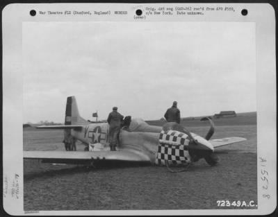 Thumbnail for Consolidated > North American P-51 (A/C No. 415699) Of The 78Th Fighter Group Belly-Landed At 8Th Air Force Station F-357 In Duxford, England.  3 January 1945.