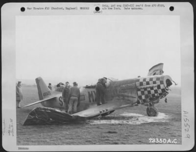 Thumbnail for Consolidated > North American P-51 (A/C No. 415505) Of The 78Th Fighter Group Crash-Landed At 8Th Air Force Station F-357 In Duxford, England.  2 January 1945.