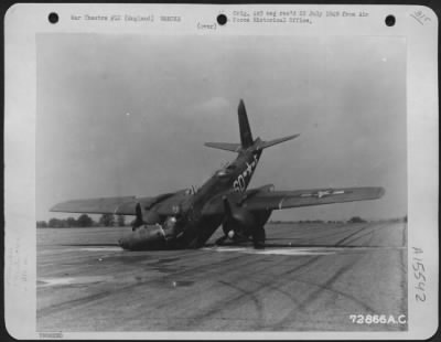 Thumbnail for Consolidated > Douglas A-20 'Havoc' (A/C No. 39716) Of The 410Th Bomb Group Crash-Landed At A 9Th Air Force Base In England.  28 May 1944.