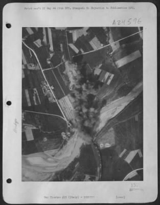 Thumbnail for Consolidated > After Rail Bridges Were Well Cut In Middle Italy, The Medium Bombers Of Tactical Air Force Went After The Road Bridges, Because As The Hun Was Denied The Use Of Supply Trains, He Turned To Motor Transport.  Here, The North American B-25S Have Blasted The