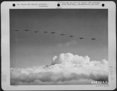 Thumbnail for Consolidated > Boeing B-17 Flying Fortresses Of The 381St Bomb Group En Route To Bomb Enemy Installations Somewhere In Europe.