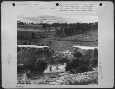 Thumbnail for Consolidated > Bomb Damage To Highway Overpass Near Acquasparta, Italy.